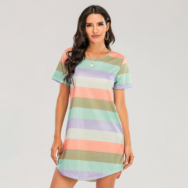 Rainbow Striped Loose Pajama
