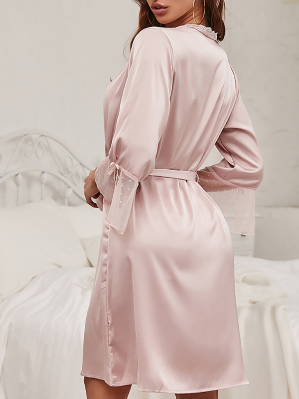 Lace Trimmed Robe
