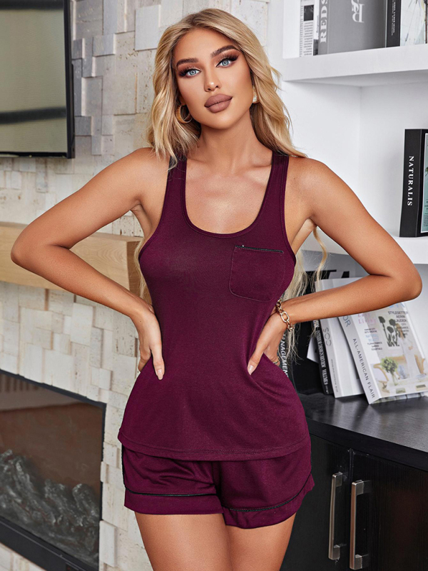 Knitted Vest Two-Piece Set