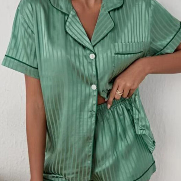 Striped Cropped Set