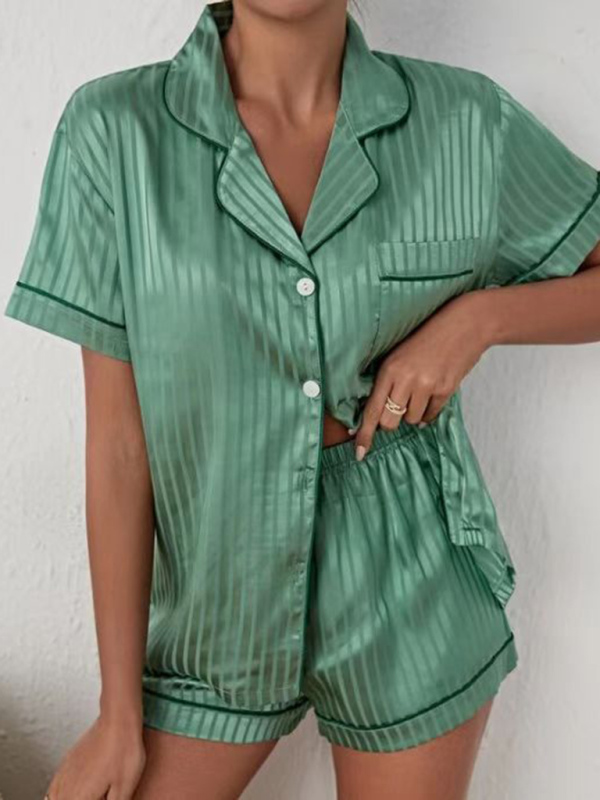 Striped Cropped Set