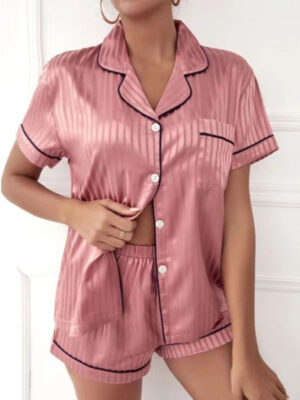 Striped Cropped Set