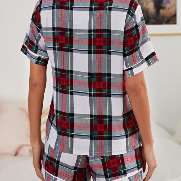 Plaid Knit Pajama Set