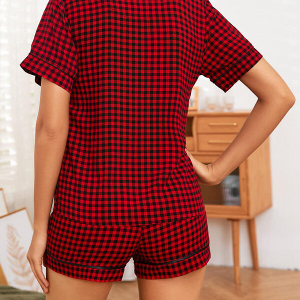 Plaid Retro Pajama Set