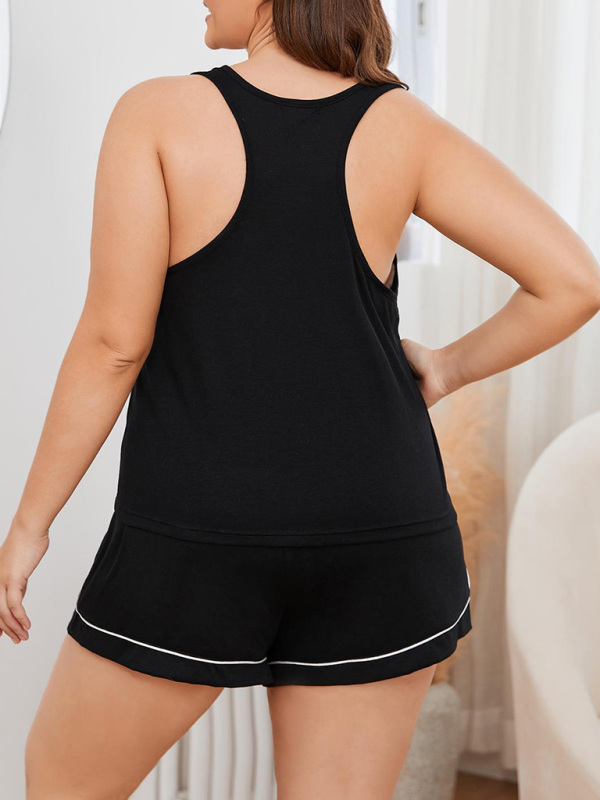 Suspender Shorts Pajamas Set
