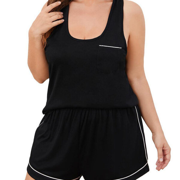 Suspender Shorts Pajamas Set