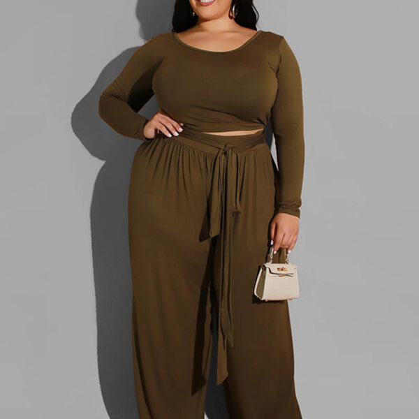 Solid Color Two-Piece Set