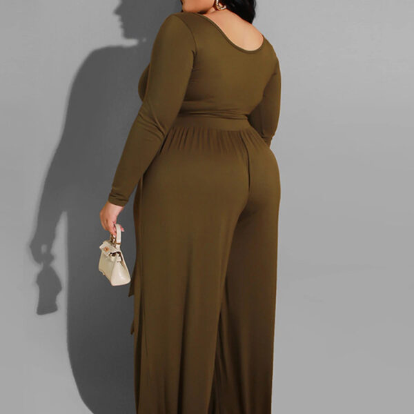 Solid Color Two-Piece Set