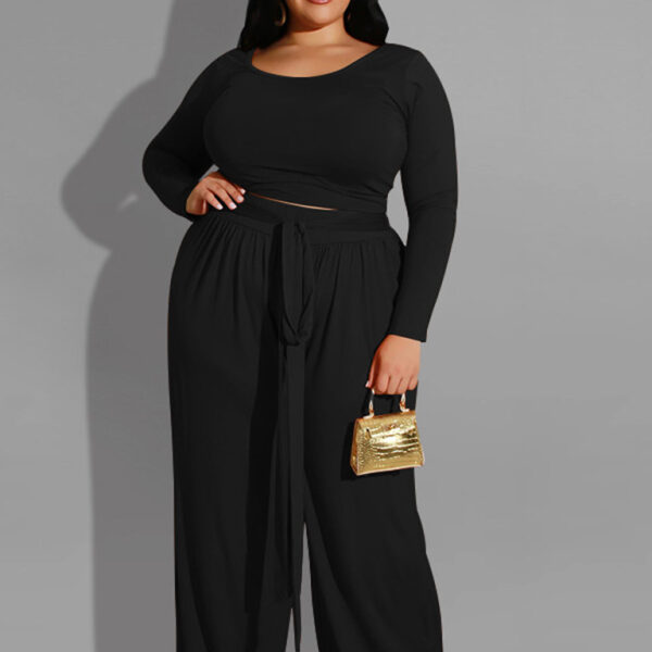 Solid Color Two-Piece Set