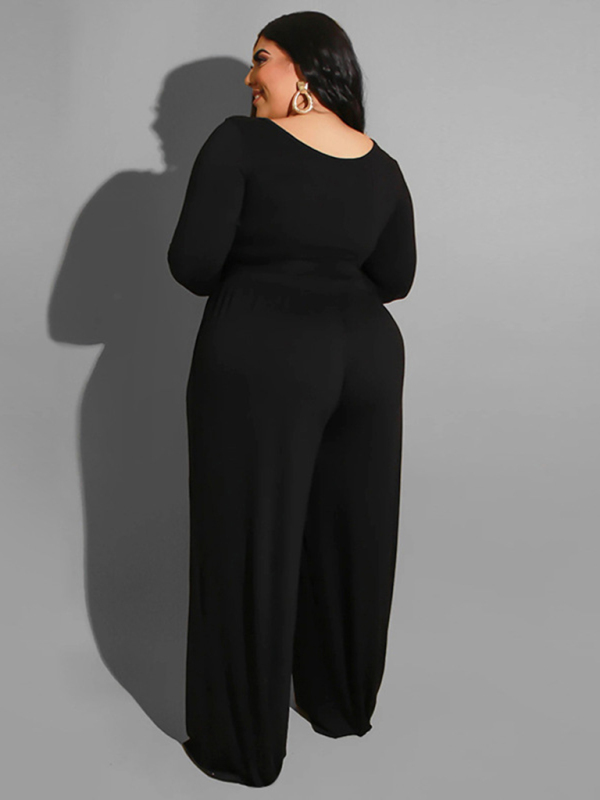 Solid Color Two-Piece Set