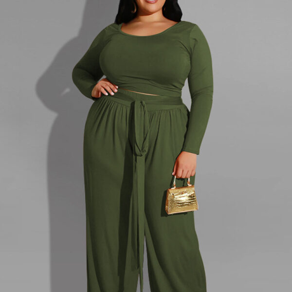 Solid Color Two-Piece Set