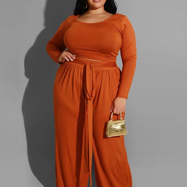 Solid Color Two-Piece Set