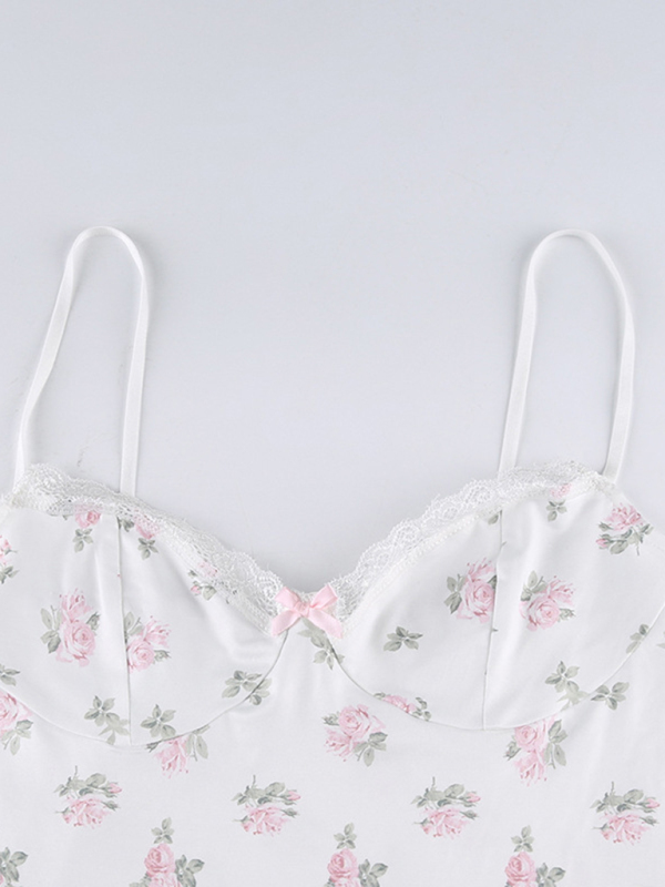 Floral Lace Slip Dress
