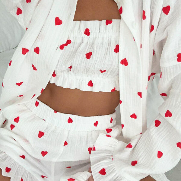 Cotton Hearts 3-Piece Set