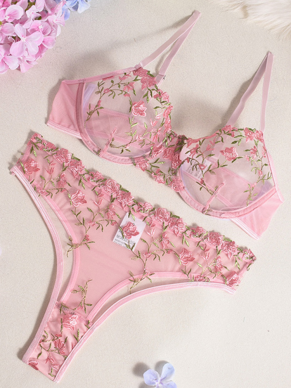 Floral Lingerie Set