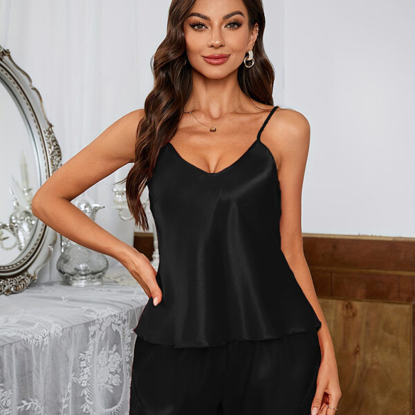 Suspender Lace Pajamas Set